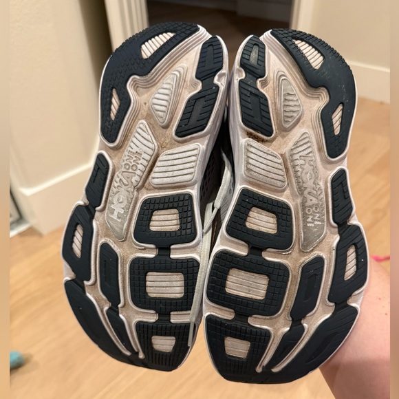 Hoka One One Bondi 7 Lunar Rock Black Iris Grey and Blue Tennis Running Shoes 9 - Picture 2 of 7